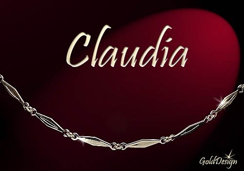 Claudia - náramek zlacený